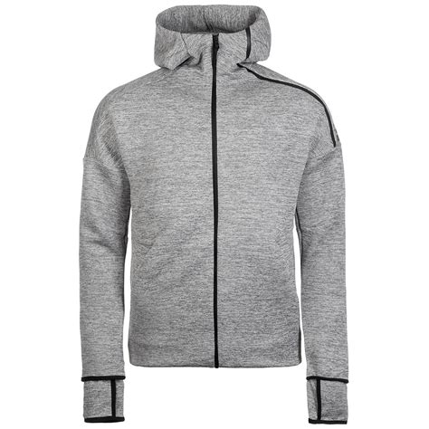 Graue adidas Sweatjacken für Herren 